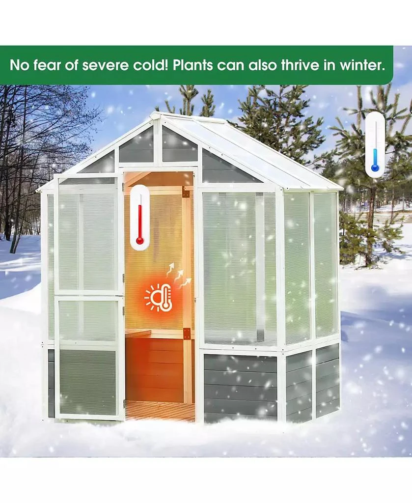 Flynama Outdoor Plant Gardening Greenhouse for Patio Backyard Lawn, Grow House with Front Entry Door 3