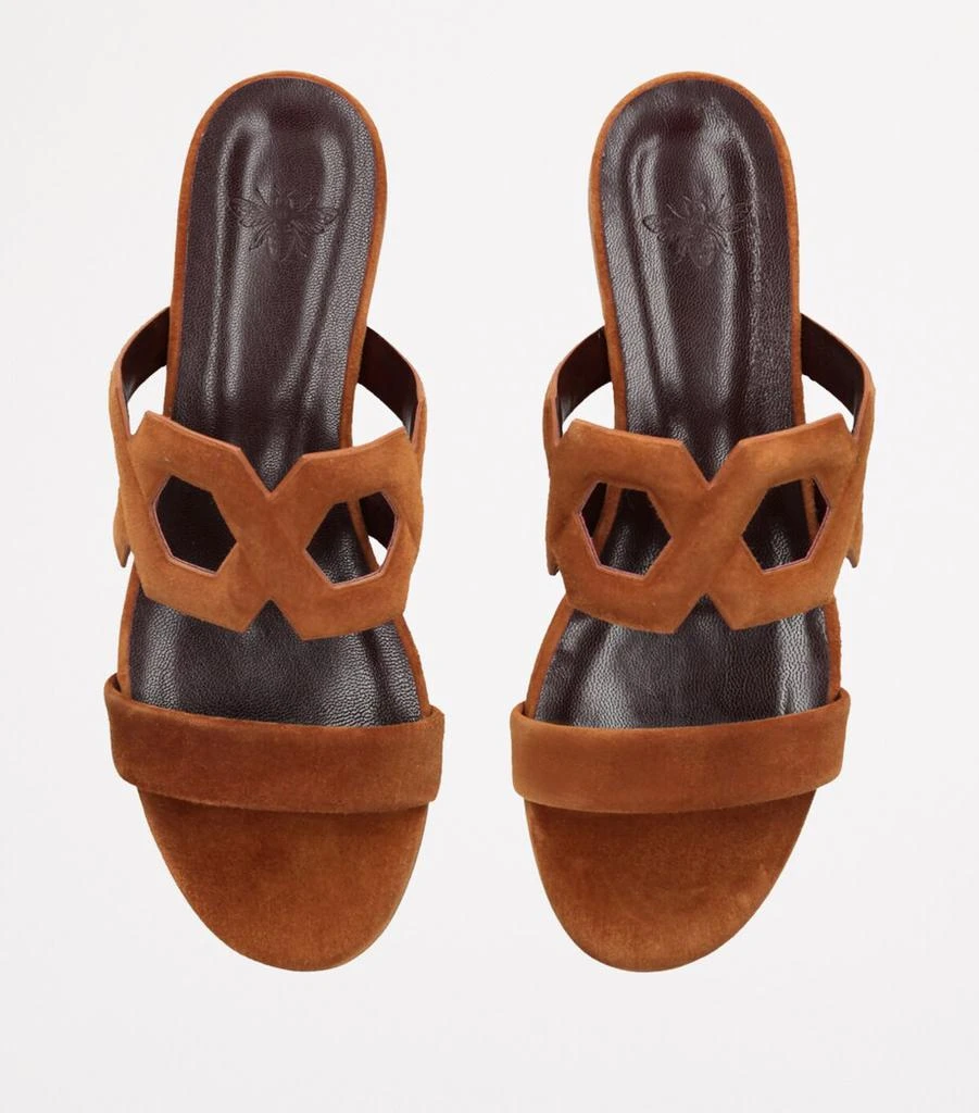 Bougeotte Suede Cut-Out Sandals 4