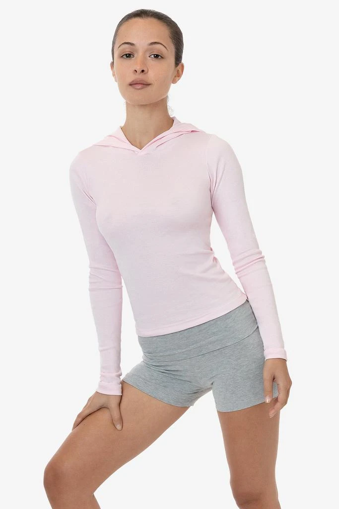 Los Angeles Apparel 43098 - Baby Rib Long Sleeve Hoodie 3
