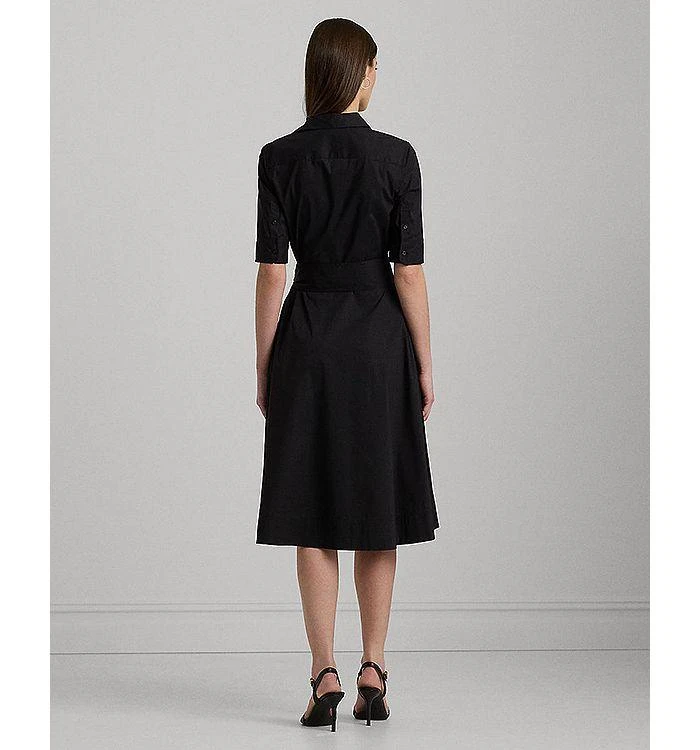 Ralph Lauren Cotton Blend Elbow Sleeve Shirt Dress 3