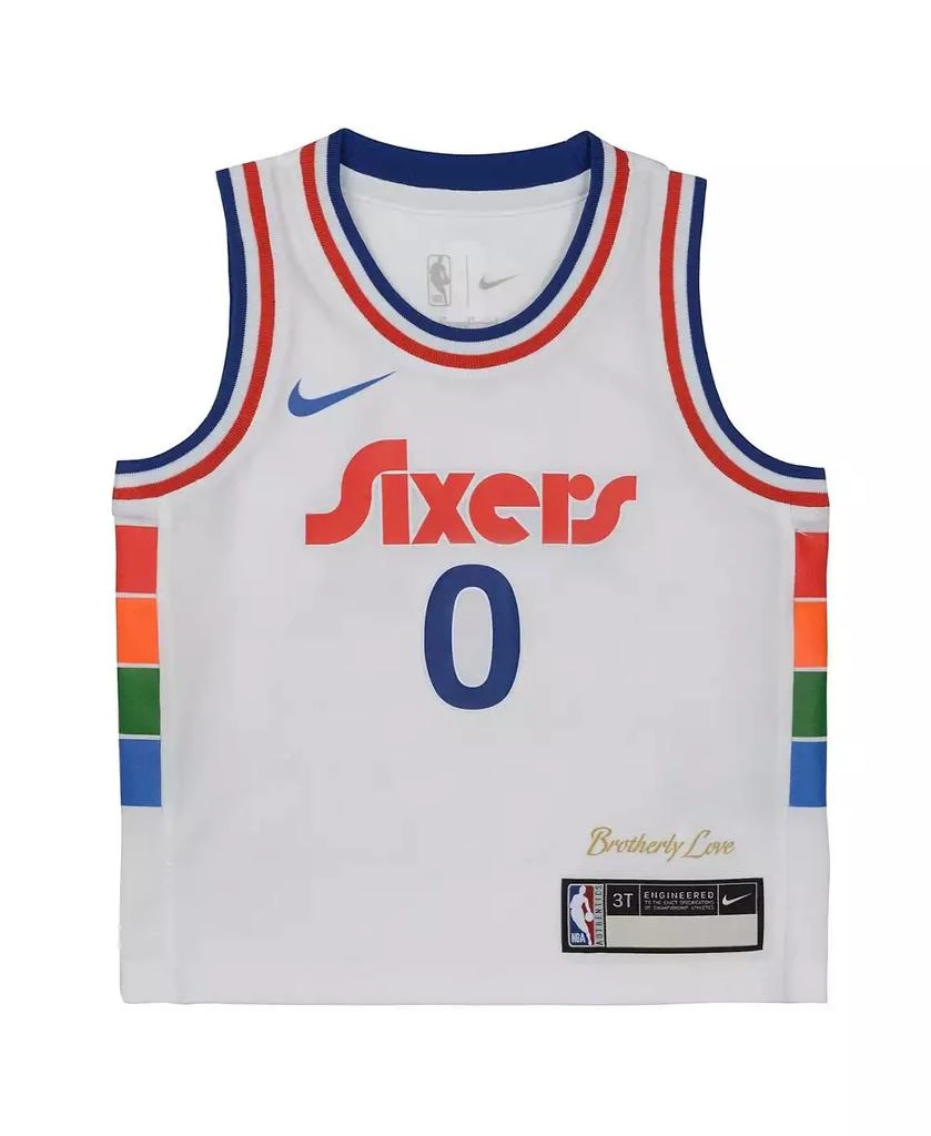 NIKE Toddler Tyrese Maxey White Philadelphia 76ers 2024/25 Swingman Player Jersey - City Edition 3