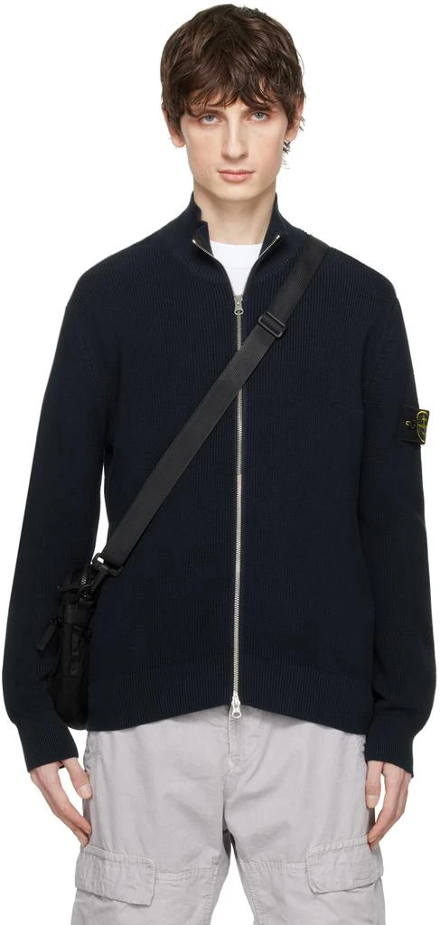 Stone Island Navy Patch Sweater 1