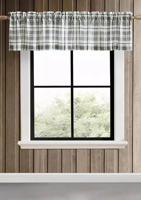 Eddie Bauer Bauer Fall Creek Plaid Pole Top Window Valance 1