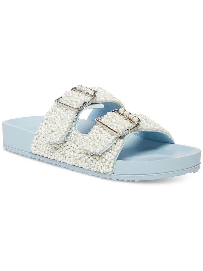 Madden Girl Teddy Womens Buckles Strappy Slide Sandals 4