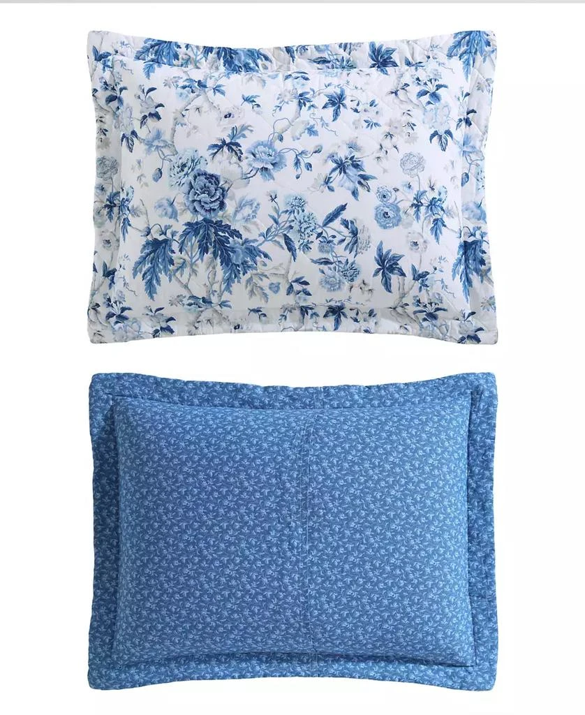 Laura Ashley Breezy Floral Reversible 2-Pc. Quilt Set 7