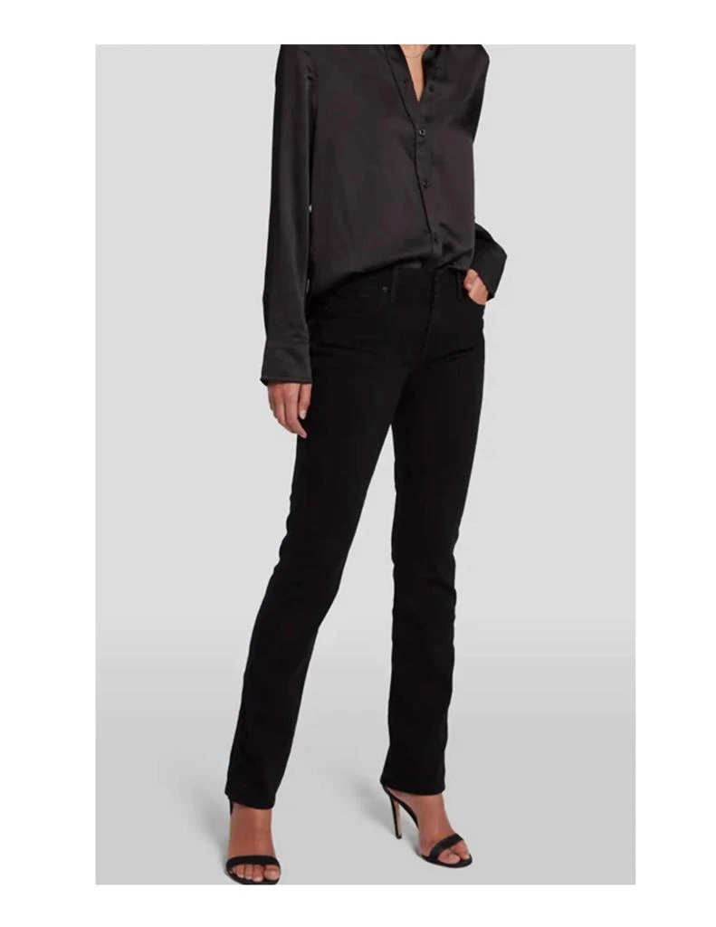7 For All Mankind Kimmie Straight In Black 2