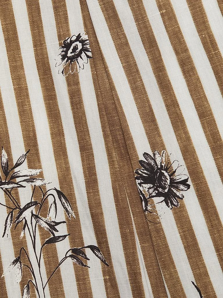 LELA ROSE Caitlin Striped Midi-Dress 7