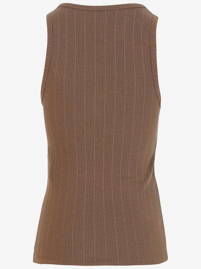 PATOU Patou Ribbed Zip Tank Top 2