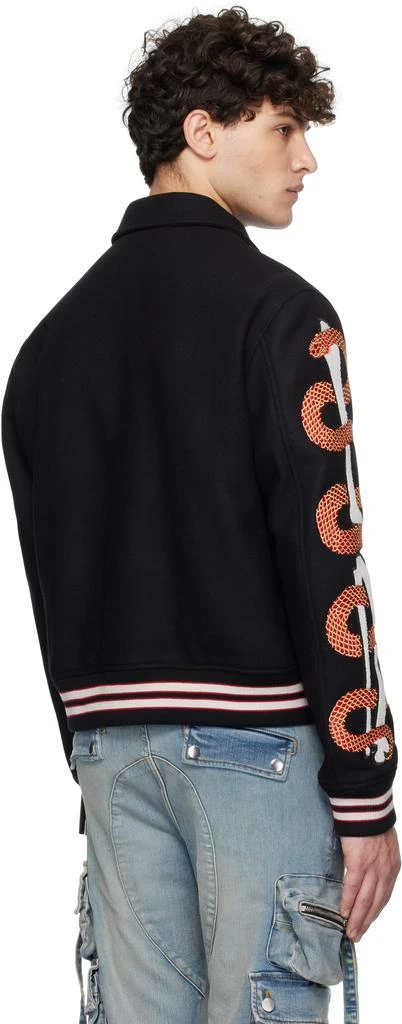 AMIRI Black Snake Bones Bomber Jacket 3