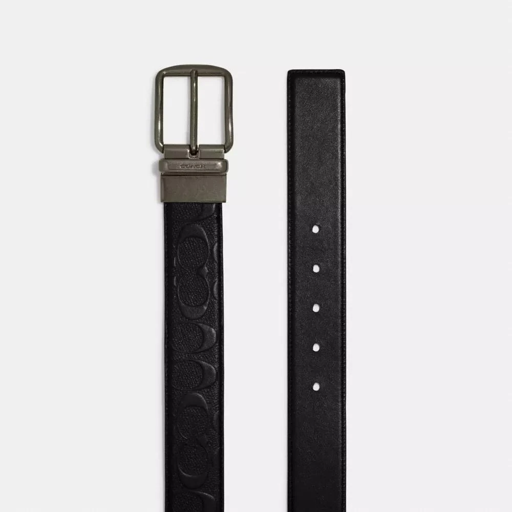 Coach Harness Buckle Cut-To-Size Reversible Belt, 38 Mm 2