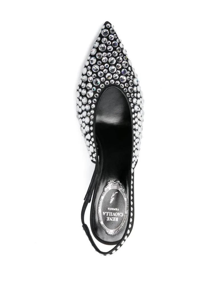 Rene Caovilla René Caovilla Gilda 80 Crystal Slingback Shoes 4