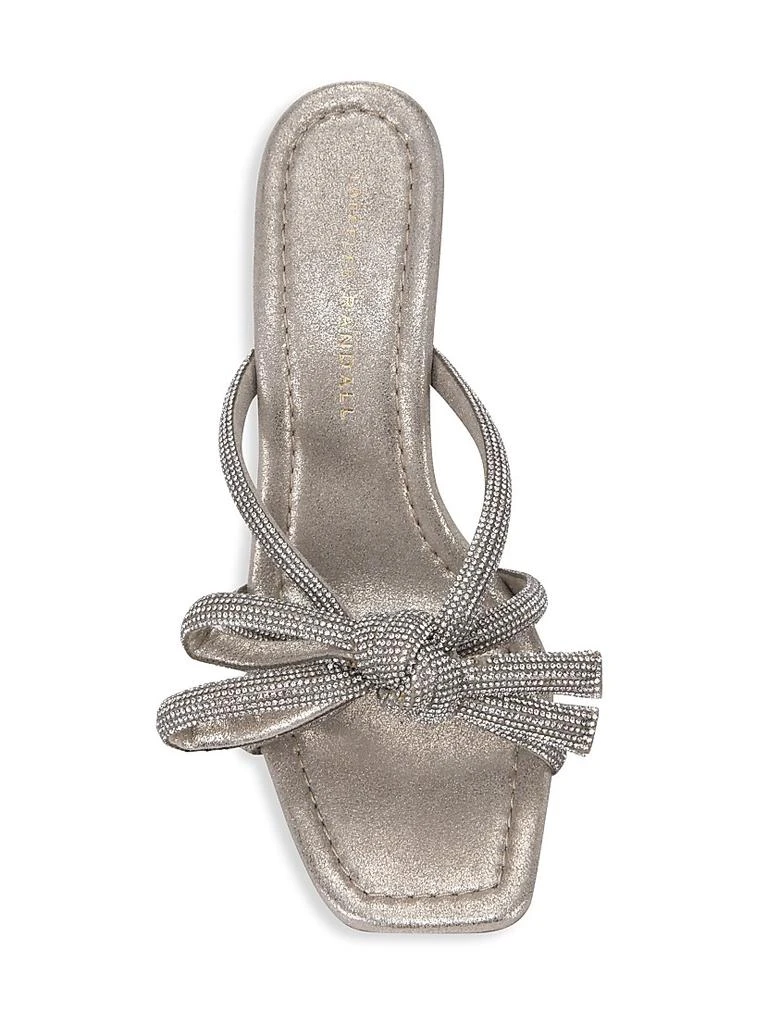 Loeffler Randall Bow Embellished Suede Mules 5