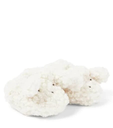 Bonpoint Baby Gift faux shearling slippers