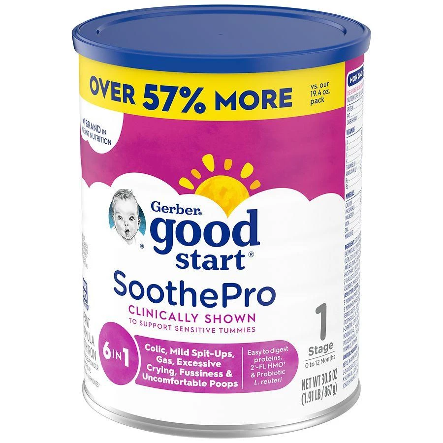 Gerber Good Start Dr. Brown's SoothePro Baby Formula Powder, for Sensitive Tummies 10