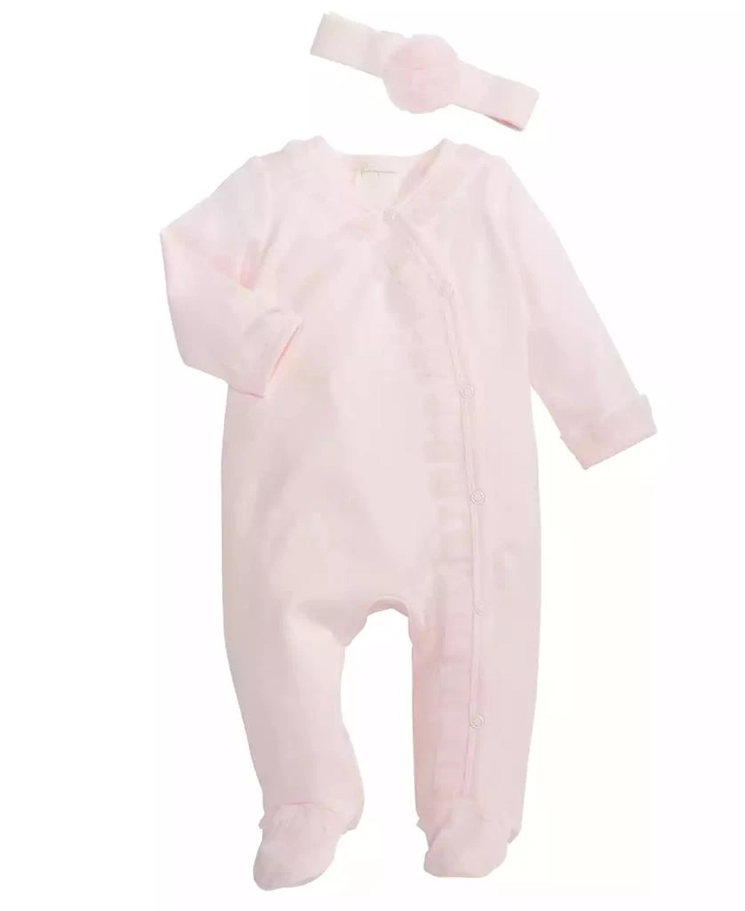 First Impressions Baby Girls Ruffle Footie and Headband, 2 Piece Set, Created for Macy's 1