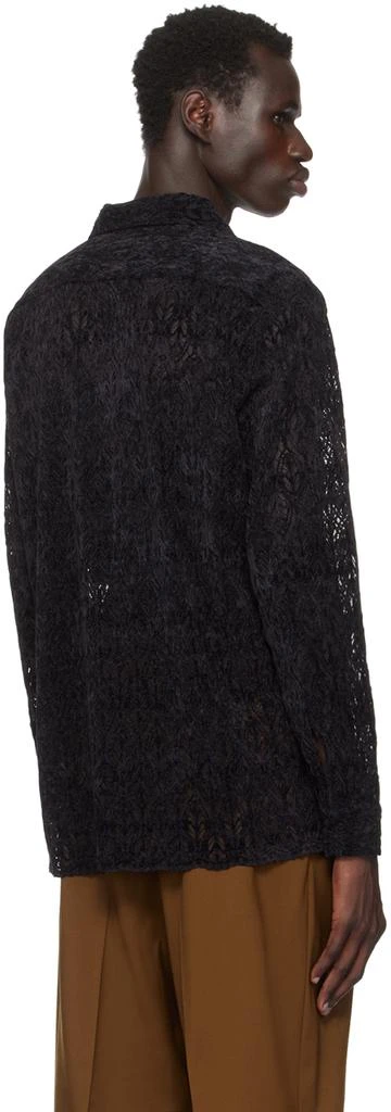 CMMN SWDN Black Rani Velvet Lace Shirt 3