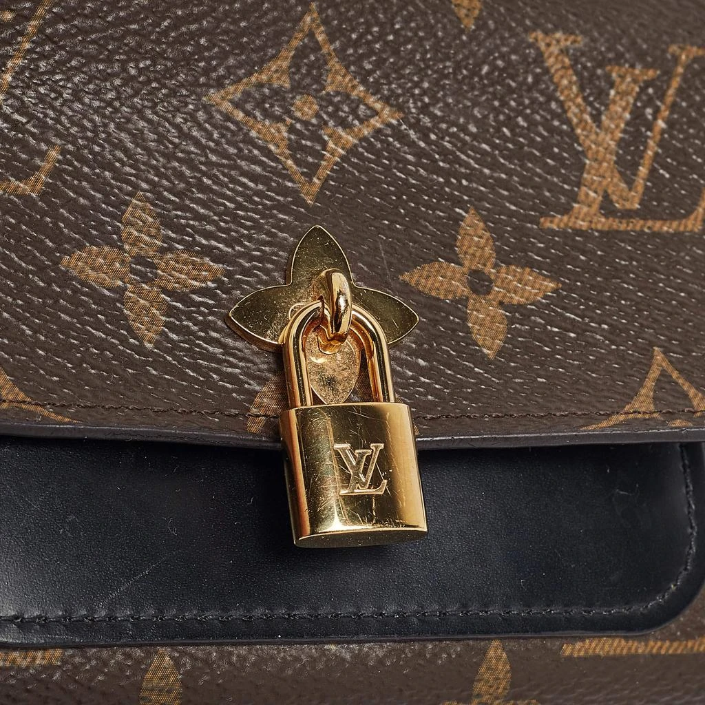 Louis Vuitton Louis Vuitton Black Monogram Canvas and Leather Flower Lock Wallet 7
