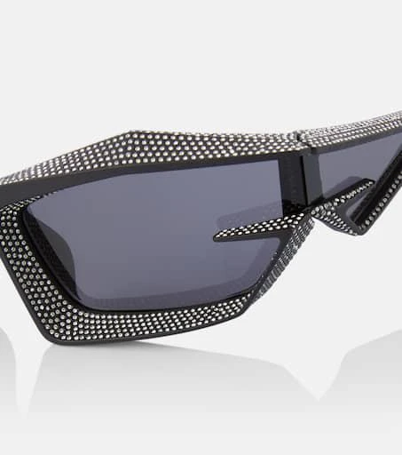Givenchy Giv Cut crystal-embellished shield sunglasses 2