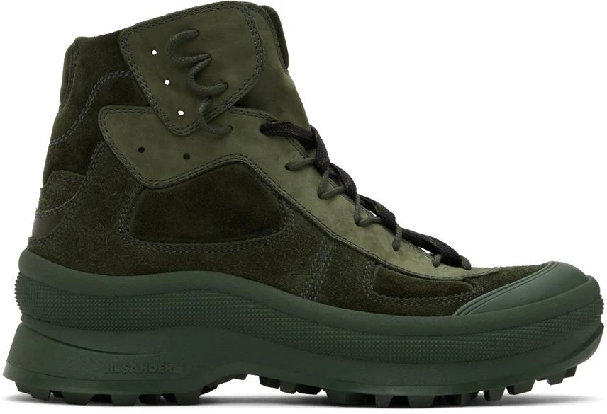 Jil Sander Green Padded Boots 1