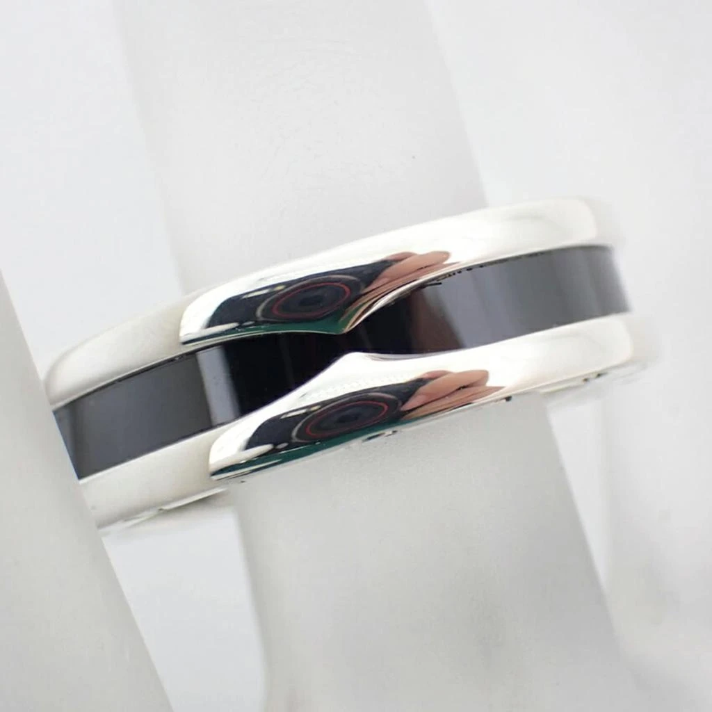 BVLGARI Ceramic Sterling 925 Band Ring (Pre-Owned) 5