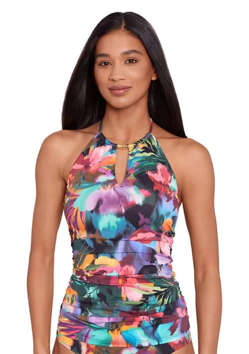 Ralph Lauren Ralph Lauren Halter High Neck Tankini Swim Top 1