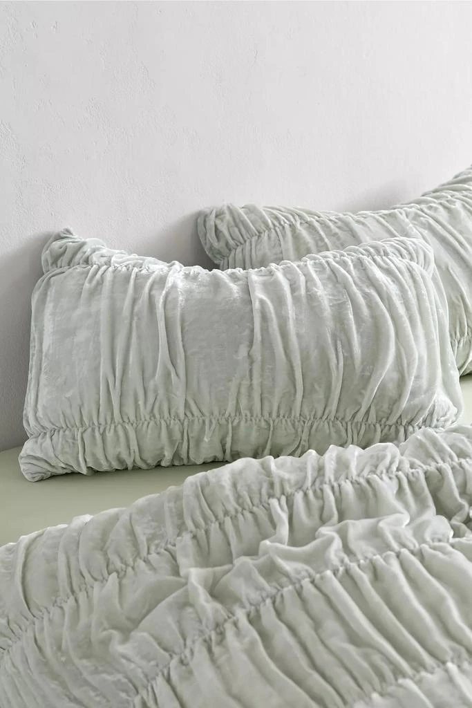 Urban Outfitters Velvet Cinched Sham Set