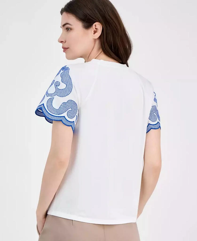 Tahari Women's Printed Short-Sleeve Top 4