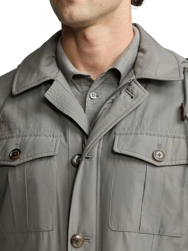 Ralph Lauren Hartridge Silk Hooded Field Jacket 4