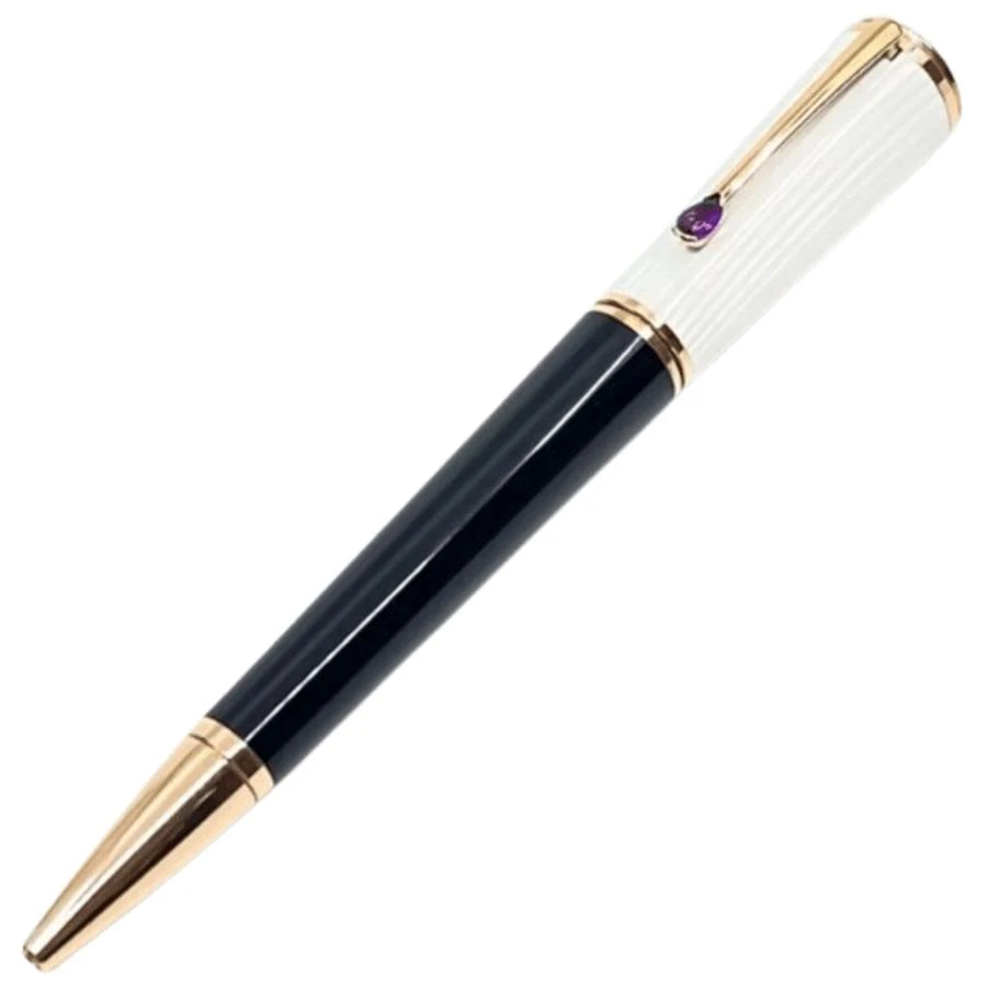 MontBlanc Montblanc 2009 Muses Ingrid Bergman La Donna Amethyst Set Gold Trimmed Ball Point Unisex Pen 104907 1