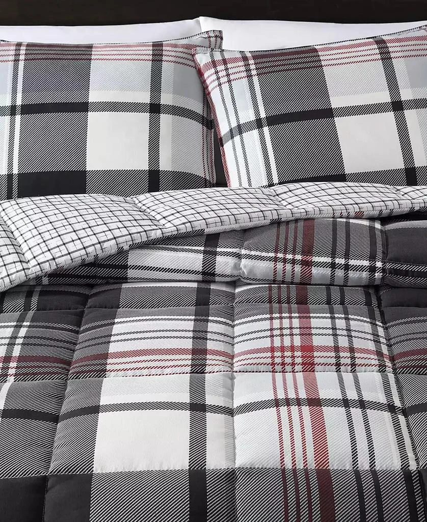 Eddie Bauer Normandy Plaid Micro Suede Down Alternative Reversible 2 Piece Comforter Set 7