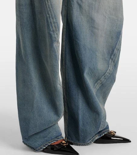 Versace High-rise barrel-leg jeans 5