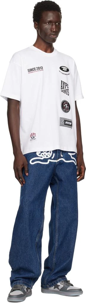 AAPE by A Bathing Ape White Fancy Main T-shirt 4