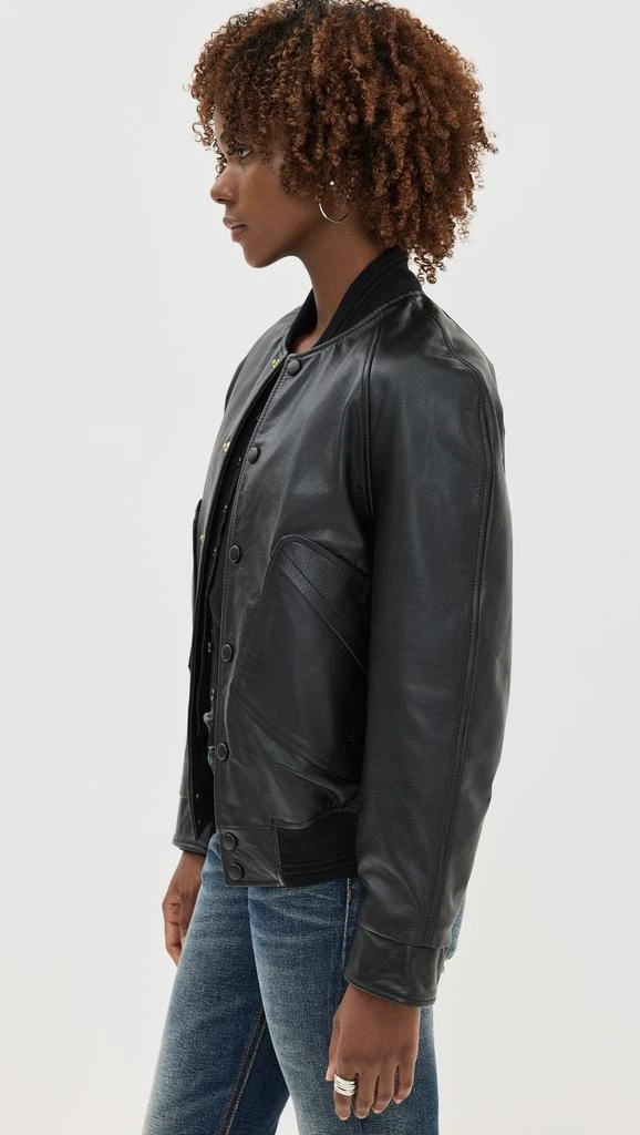 Victoria Beckham Leather Varsity Jacket 3