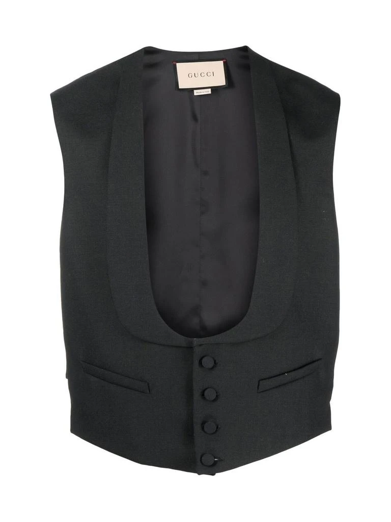Gucci WOOL FORMAL VEST GILET 1