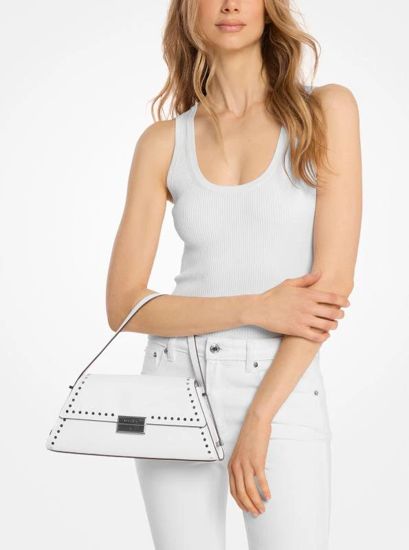 Michael Kors Ludlow Medium Studded Leather Shoulder Bag 4