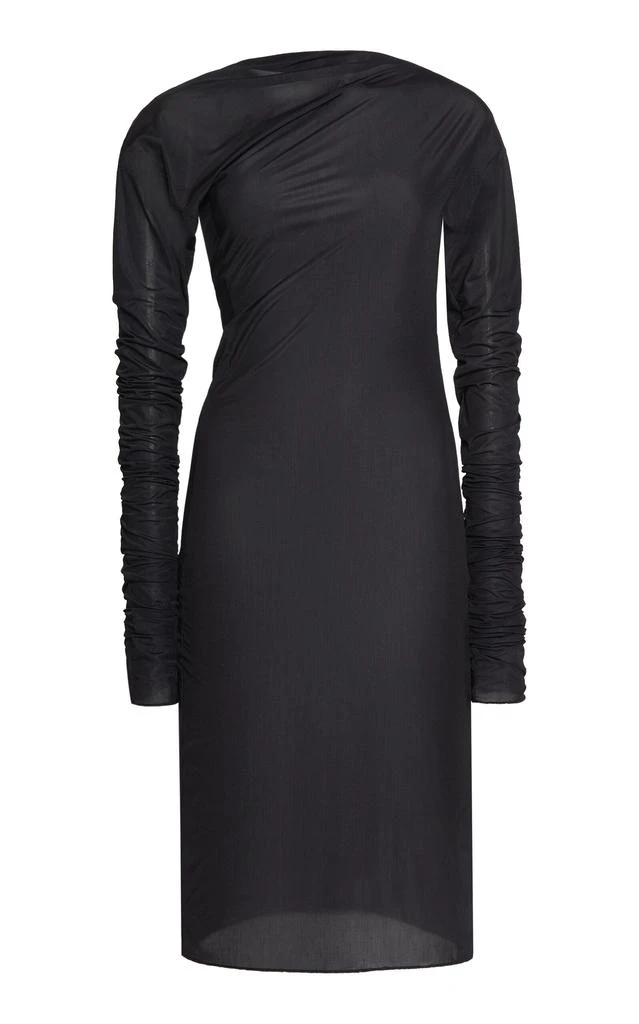Dries Van Noten Dries Van Noten - Hoan Ruched Jersey Mini Dress - Black - M - Moda Operandi 1