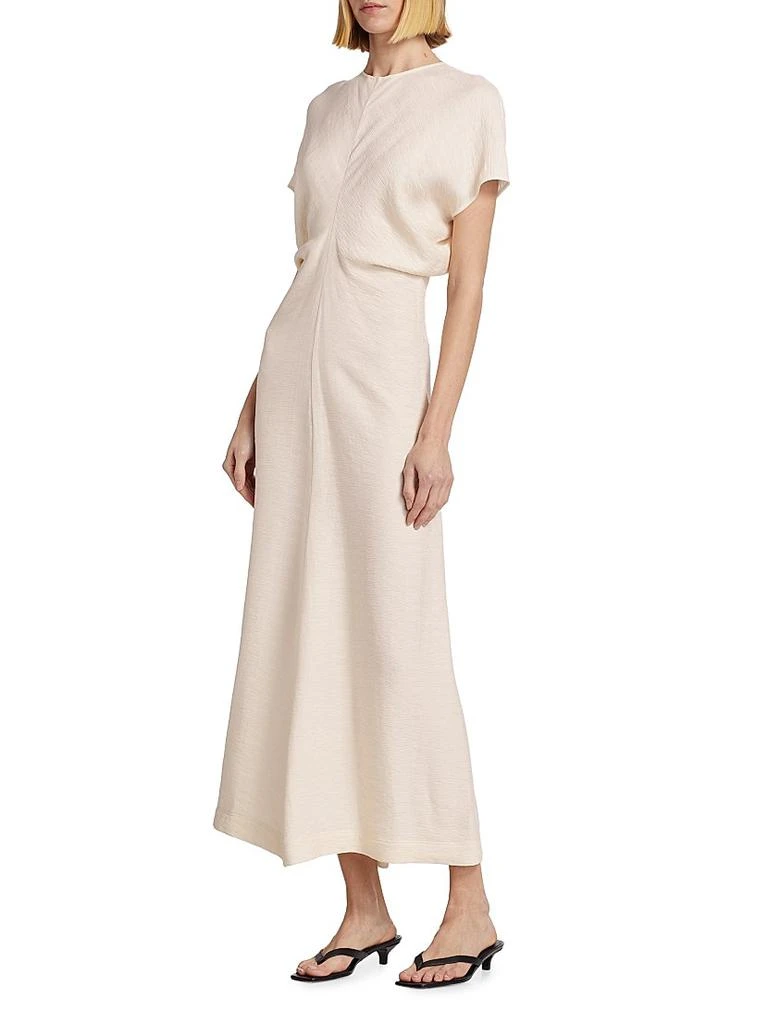 Totême Crinkled Slouch-Waist Midi-Dress 4