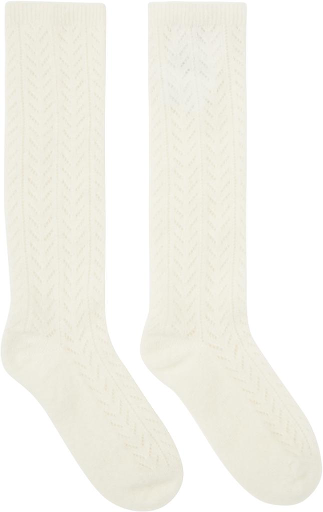 タイツ・ソックス VALENTINO PERFORATED COTTON SOCKS WITH VLOGO Perforated Cotton Socks With Vlogo for Man in Butter