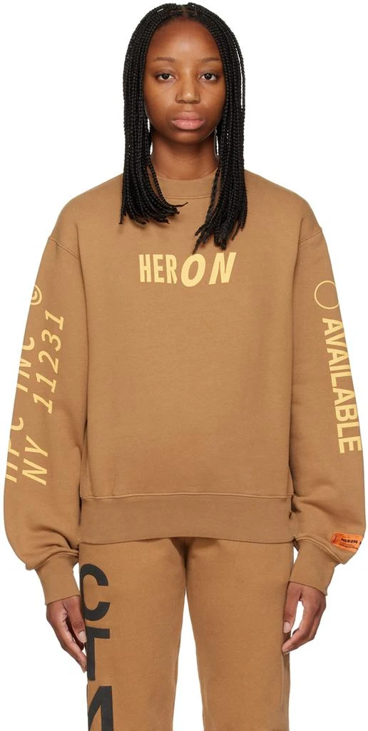 Heron Preston Brown HPC Inc Sweatshirt 1