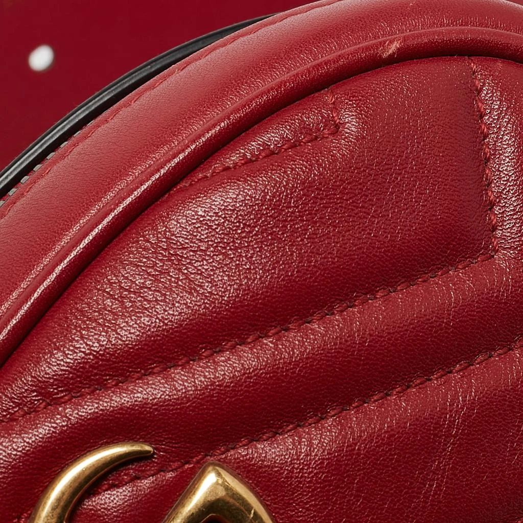 Gucci Gucci Red Matelasse Leather GG Marmont Belt Bag 7