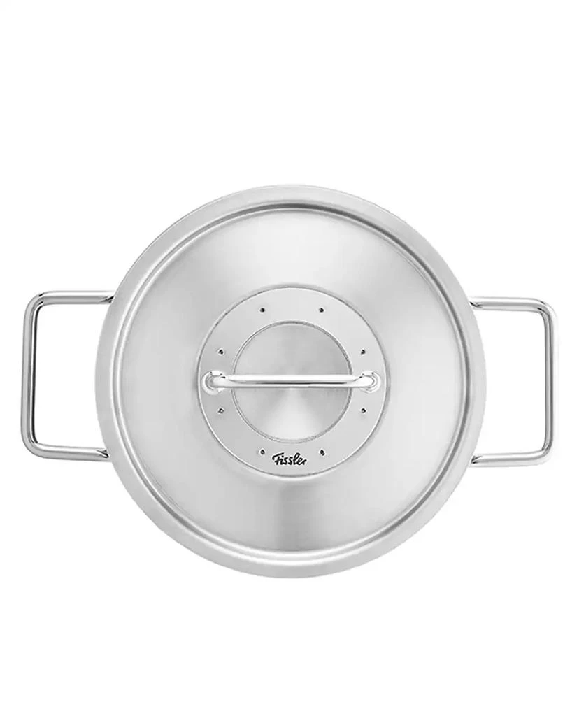 Fissler Pure Collection Stainless Steel 4.1 Quart Rondeau with Metal Lid 4