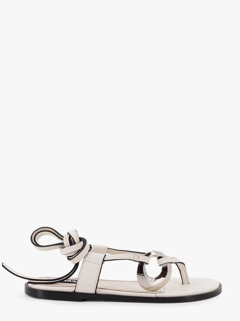 ALOHAS Morosia leather thong sandals with metal ring 1