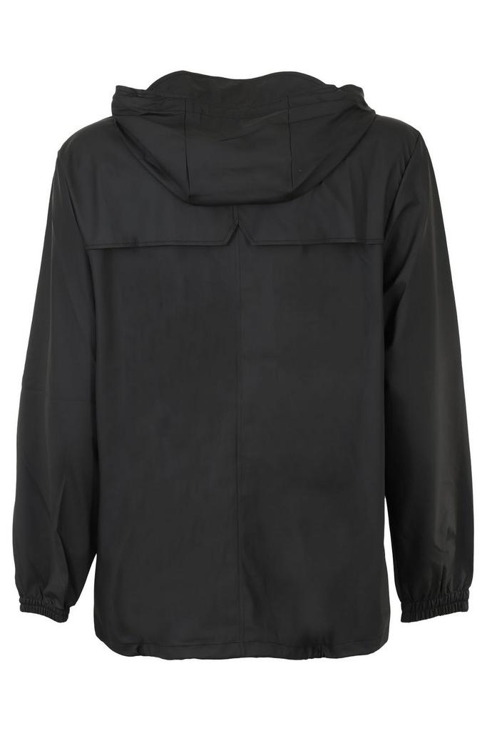 RAINS Rains Drawstring Zip-Up Hooded Jacket