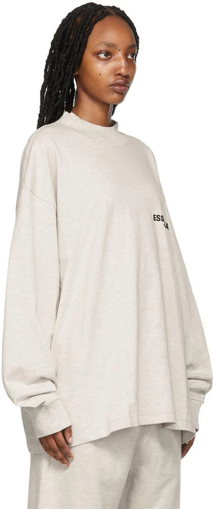 Fear of God ESSENTIALS Off-White Cotton Long Sleeve T-Shirt 2
