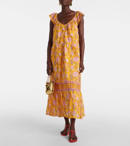 Velvet Jazlyn floral cotton maxi dress