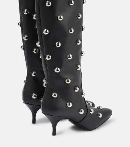 Magda Butrym Embellished leather over the knee boots 3