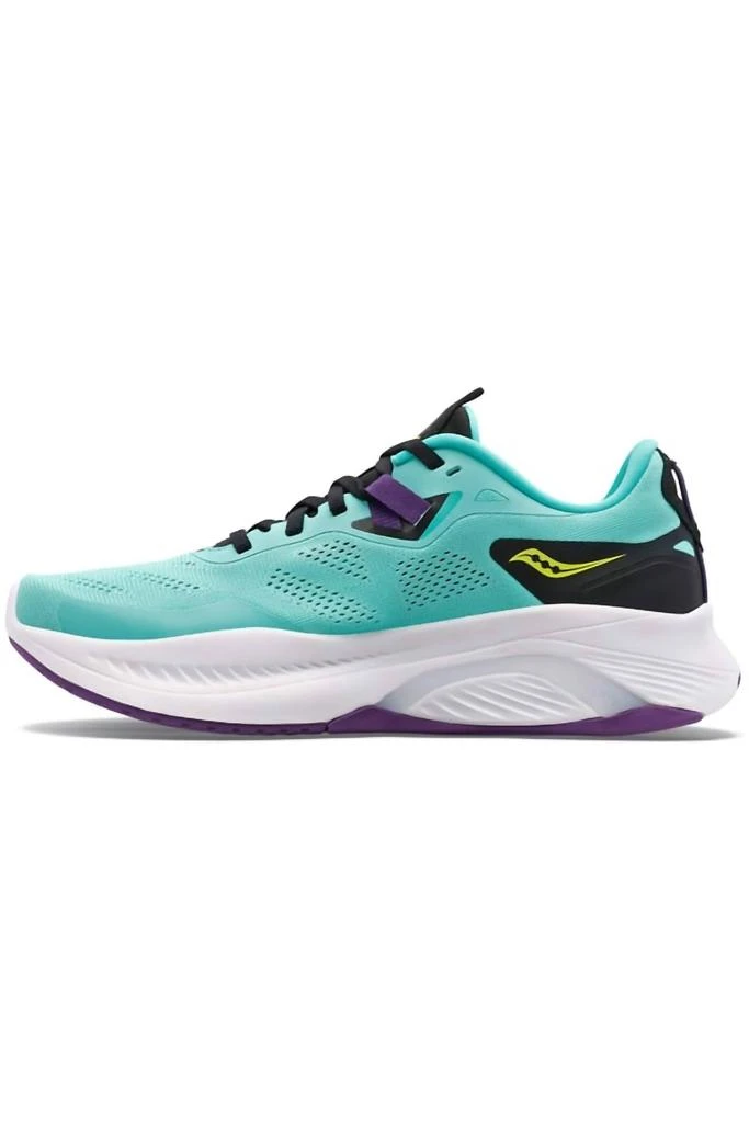 Saucony Women's Guide 15 Running Shoes - B/medium Width In Cool Mint/acid 2