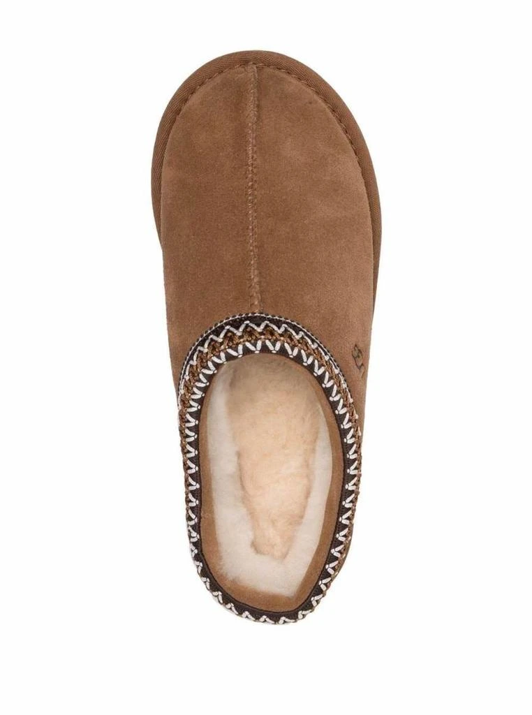 UGG 'Tasman' Beige Mules With Embossed Logo In Suede Woman 4