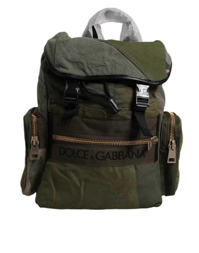 Dolce 
Gabbana Military Patchwork Travel Backpack Men
s Bag