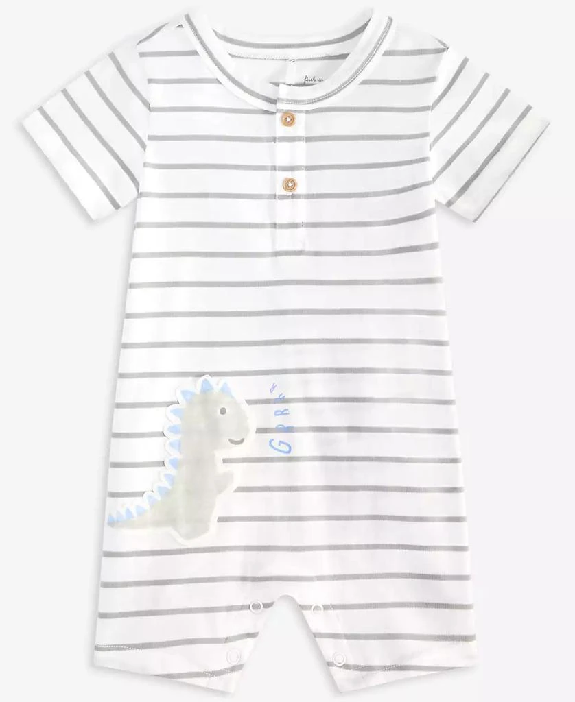 First Impressions Baby Boys Dinosaur Striped Sunsuit, Created for Macy's 1